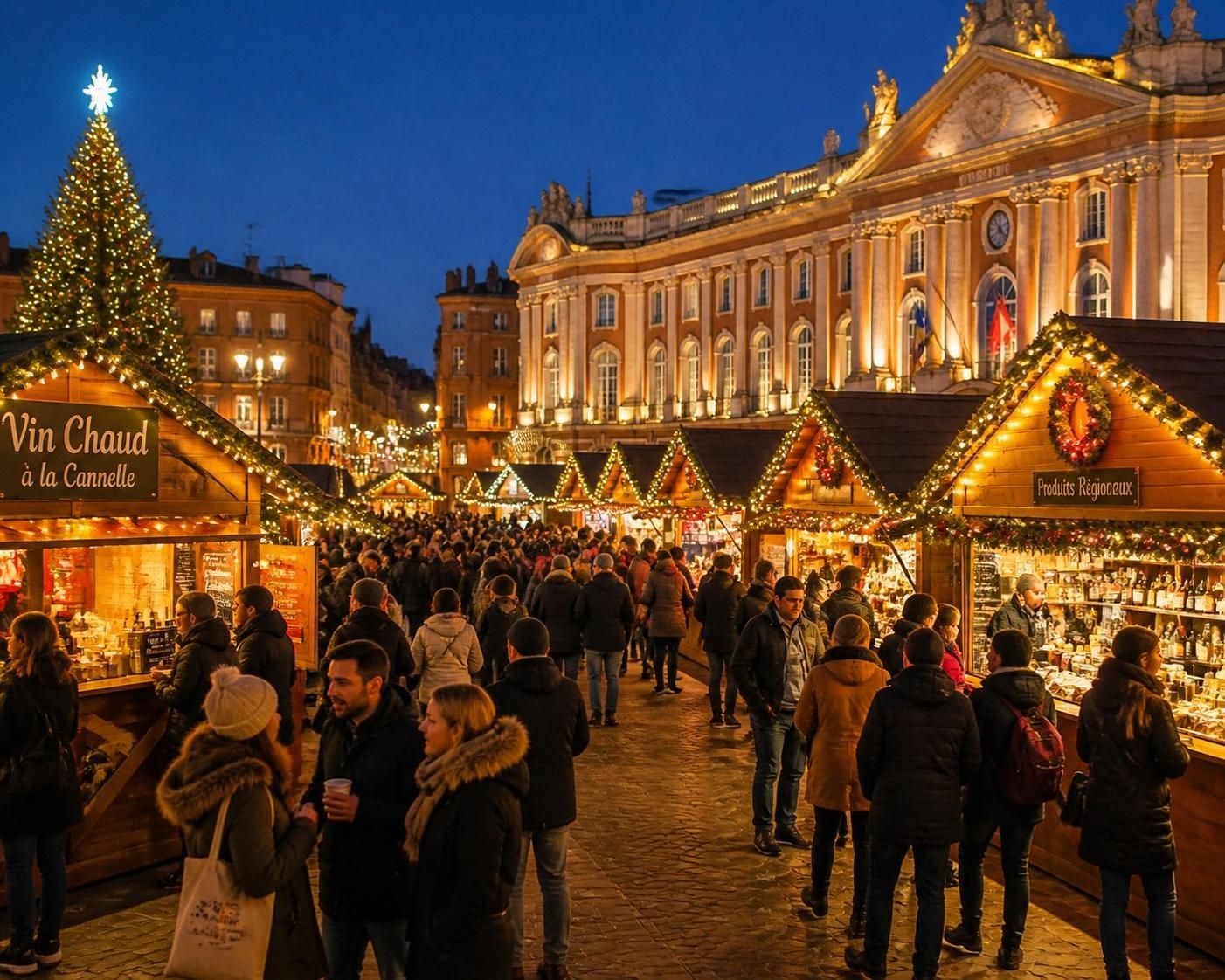 plongez dans l'ambiance festive du marché de noël de toulouse : vivez des traditions authentiques, profitez d'animations magiques et découvrez les incontournables de la saison.