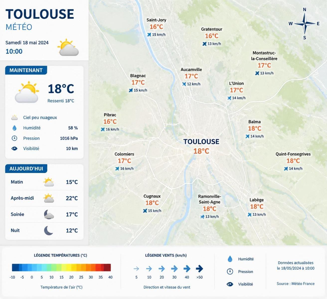découvrez les prévisions météo détaillées de toulouse sur 15 jours, avec les tendances du climat pour mieux préparer vos sorties et activités.