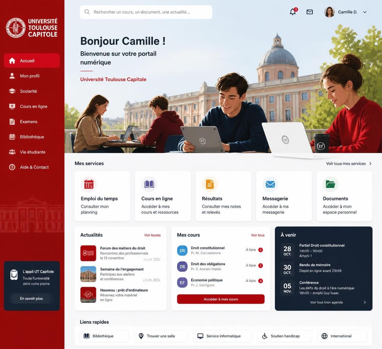découvrez comment utiliser l'ent toulouse capitole pour accéder facilement à toutes vos ressources pédagogiques en ligne, consulter vos cours et suivre vos informations universitaires.